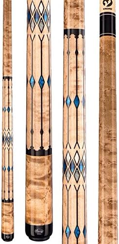 2015 Viking Cue A581 Blue White Black Pearl Pool Stick Quick Release Joint Billiards (18 - 21 Ounces in Weight)