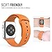MoKo Apple Watch Band Series 1 Series 2, Soft Silicone Replacement Sports Band for 38mm Apple Watch 2015 & 2016 All Models, Grapefruit (Not fit 42mm Versions)