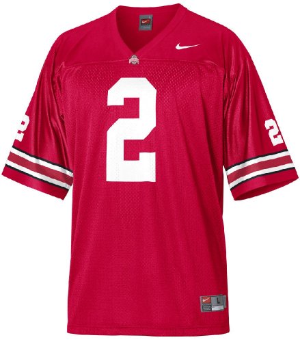 Ohio State Buckeyes #2 Red Replica Football Jersey By Nike (M)