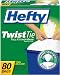 Hefty Twist Tie Tall, 13 Gallon Kitchen Bags, 80 Count Boxes (Pack of 6)
