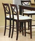 Capuccino 24 Barstools Set of 2 by Coaster Furniture