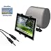 DBTech Car Headrest Mount Holder For Asus Eee Tablets - Include 5 ft. 3.5mm AUX Cable