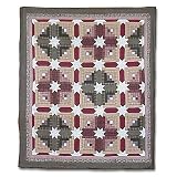 Snowflake Log Cabin Quilt Queen 85 x 95 In.