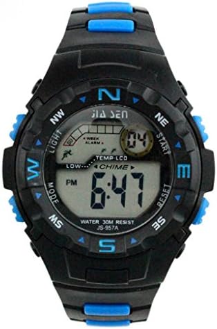 Water-proof Digital Sports Wrist Watches for Ages 7-15 Boys with Back Light Alarm Stopwatch Date and Day