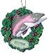 Great Catch! Field and Stream Rainbow Trout Fishing Christmas Ornament #FS0120