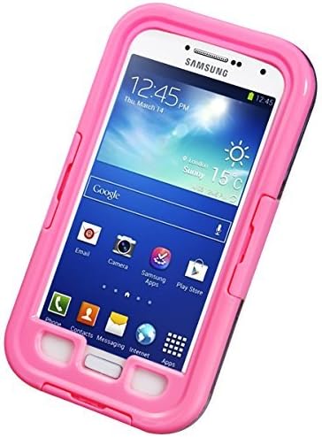 Galaxy S4 Waterproof Case, Vcloo® 20ft Galaxy S4 Waterproof Case, Dust Proof, Snow Proof, Shock Proof, Heavy Duty Protective Carrying Cover Case for Galaxy S4 with Transparent Screen Protector (Pink)
