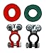 Road Power 903C-2 Color Coded Terminals, 2-Pack, Red/Black, 6 and 12-Volt