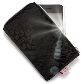PhoneMate "Safari" Etui housse avec "F�te" Glitter Sangle de poignet bleu pour BLU Brilliant . Housse / �tui / portefeuille pour les t�l�phones mobiles - Noir.