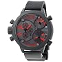 Welder Men's K29-8002 K29 Triple Time-Zone Chronograph Black Ion-Plated Stainless Steel Watch