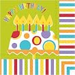 Design Design Party On Beverage Napkin, 20-Count Packages (Pack of 6)