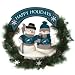 Philadelphia Eagles 22 Snowman Christmas Wreath - NFL Football