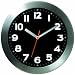 Bai Brushed Aluminum Wall Clock, Mega Black