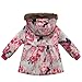 Richie House Little Girls' Cherry Blossom and Paisley Coat Rh0728
