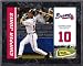 Chipper Jones Atlanta Braves 8x10 Color Plaque