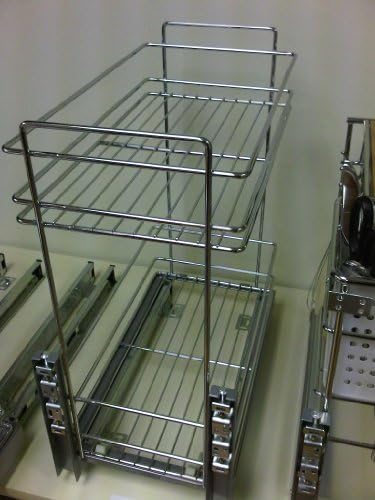 Western Export Corp Pull-Out Cabinet Drawer 9-3/4"W x 21-1/2"H - Chrome