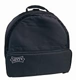 Levy's Leathers Polyester Back Pack Snare Drum Bag,Black