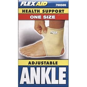 2 Flex Aid Compression Adjustable Ankle Supports by Flex Aid Ankle Support