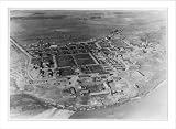 Historic Print (L): Colorado - Fort Lyon. Aerial view of U.S. Government Hospital, looking north