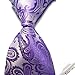 Group® New Purple Paisley Jacquard Woven Men's Tie Necktie
