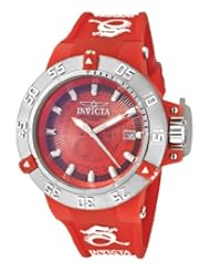 Invicta Womens 10110 Subaqua Noma III Red Dial Red Silicone Watch