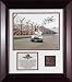 A.J. Foyt Framed 8x10 Autographed Photograph with Piece of Brick from Indianapolis Speedway