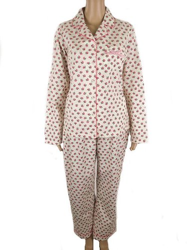 Next Ladies Long Pyjamas 100% Cotton sz M UK 12-14