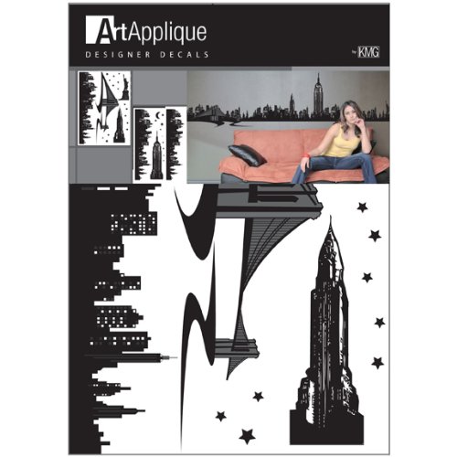 New York Skyline Huge 8' Wall Decal Sticker