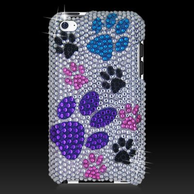 Ipod Itouch Apple Touch Electromaster Sking 32gb Dogs Rhinestone Generation Bling Snap Diamond Cover Hard 64gb