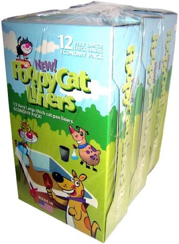 Poopy Cat Pan Liners, 12 Large Liners (3 Pack)