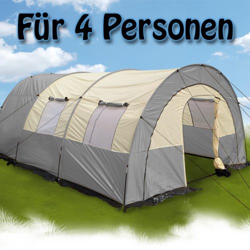 Automatik Zelt Tunnelzelt Gruppenzelt Familienzelt 4 Pers Camping
