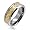 Bling Jewelry Tungsten Carbide 8 mm Comfort Fit Flat Wedding Band Ring Celtic Dragon Gold Inlay (6)
