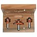 CMT 800.522.11 3-Piece Ogee Junior Raised Panel 1/2-Inch Shank Router Bit Set