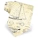 Yacht Plans Tie by RM Style - Cream Silk