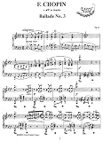 Chopin Ballade No. 3 Op. 47: Instantly download and print sheet music