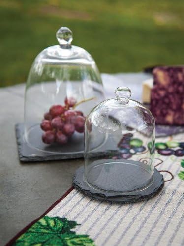 The Vintner's Cottage Cloche Set with Slate Plates - 2 sets by ITGAM Products