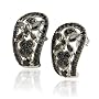 Sterling Silver Black Cubic Zirconia Earrings
