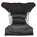 EcoAble Baby Charcoal Bamboo All-In-One AIO Cloth Diaper w/ Pocket, Size 10-35Lb (Spring)