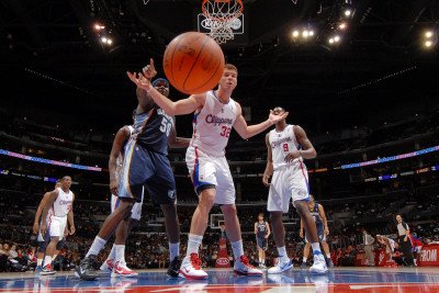 Memphis Grizzlies v Los Angeles Clippers: Blake Griffin and Zach Randolph Photographic Poster Print by Noah Graham, 24x36