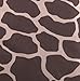 Divatex Home Fashions Royal Opulance Satin Queen Sheet Set, Giraffe, Brown/Ivory