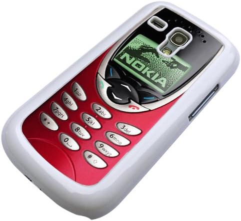 Cool retro funky replica Classic old Skool red nokia front phone print Samsung Galaxy S3 Mini i81900 Case Back Cover-Hard Plastic And Metal