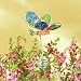 Butterfly Fused Glass Garden Stakes #38046 set of 2