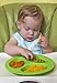 oogaa Silicone Baby and Toddler Divided Plate - Green