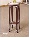 Cherry Finish Marble Top Plant Stand