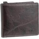 [エドウィン] レトロ合皮 小銭付き2折財布 12239720 (BROWN)