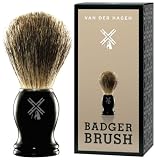 Van Der Hagen Men's Luxury, Badger Brush, 3-Ounce
