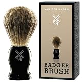 Van Der Hagen Men's Luxury, Badger Brush, 3-Ounce