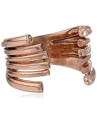 Kelly Wearstler Fulham 18k Rose Gold Finish White Sapphire Ring