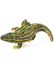 nOir "Novelty" Pave Alligator Animal Ring