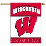 NCAA Wisconsin Badgers 27-by-37 inch Vertical Flag