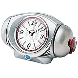 SEIKO CLOCK(セイコークロック) ウルトラ RAIDEN(ライデン)大音量目覚まし時計 クオーツ ウルトラマン (銀色メタリック塗装) CQ141S